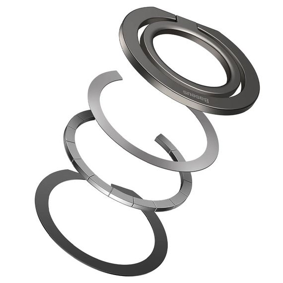 Тримач для телефону Baseus Halo Series Foldable Metal Ring (Single ring) (SUCH00001) Grey | Зображення 4