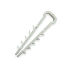 Крепление елка плоское 0.5 (6х3mm) белое 100шт Ny95506199