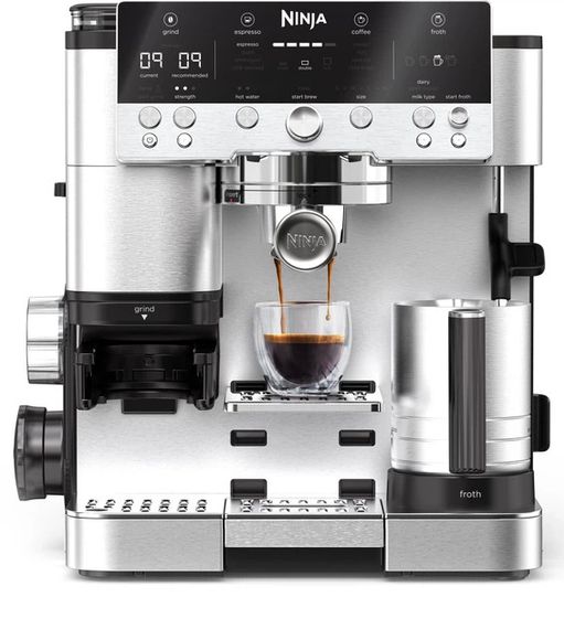 Кавоварка рожкова NINJA Luxe Cafe Essential ES601EU 1650 Вт срібляста