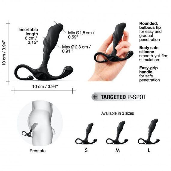 Ручний ергономічний масажер простати Dorcel Expert P size S | Зображення 2
