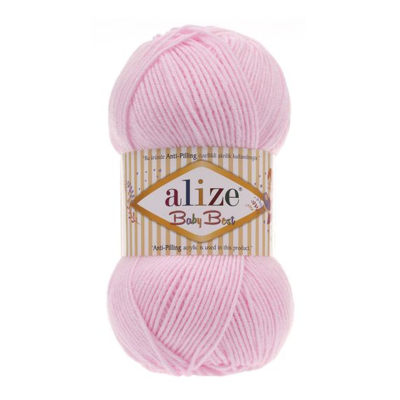 Пряжа Alize Baby Best No 185 (Алізе Бебі Бест) – 10% Бамбук, 90% Антипілінг Акрил, 100г/240м