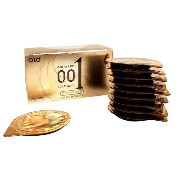 Презервативы OLO ультратонкие с термоэффектом, Лид и Пламя 10 шт. sexstyle | Зображення 2