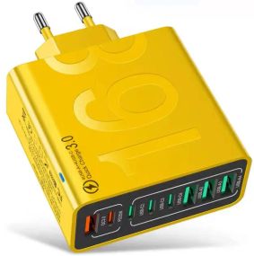 Адаптер для швидкого заряджання мобільних телефонів з 8 портами / Зарядна Станція SV227