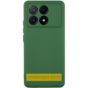 Чохол TPU GETMAN Liquid Silk Full Camera для Xiaomi Poco X6 / Note 13 Pro 5G Зелений / Dark green