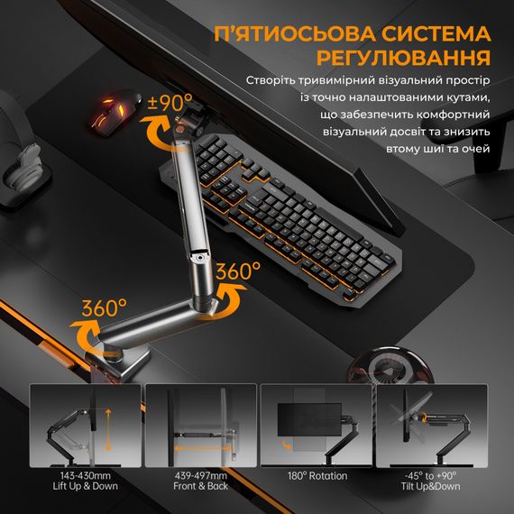 Кронштейн Anda Seat AD-W-A6D-1S-FW | Зображення 9