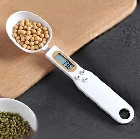 Электронная мерная ложка-весы с LCD дисплеем до 500 г. (Белая) | Зображення 7