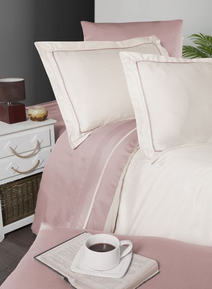 Постільна білизна First Choice Deluxe Satin 200 х 220 см Serenity Ivory Powder | Зображення 1