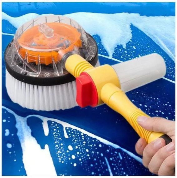Вращающаяся насадка - щетка для шланга Water Blast Cleaner Roto Brush высокого давления с резервуаром для моющего средства | Зображення 3