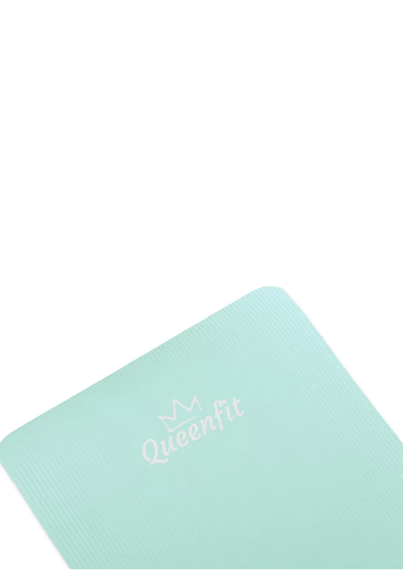 Килимок (мат) для фітнесу та йоги Queenfit NBR 1,5см бірюзовий | Зображення 4