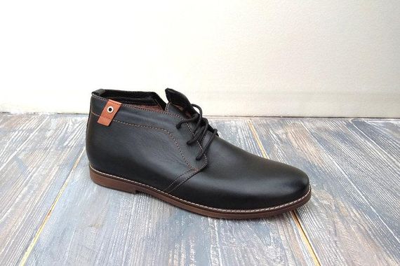 Зимние кожаные ботинки 45 размер - на стопу 29,5 см