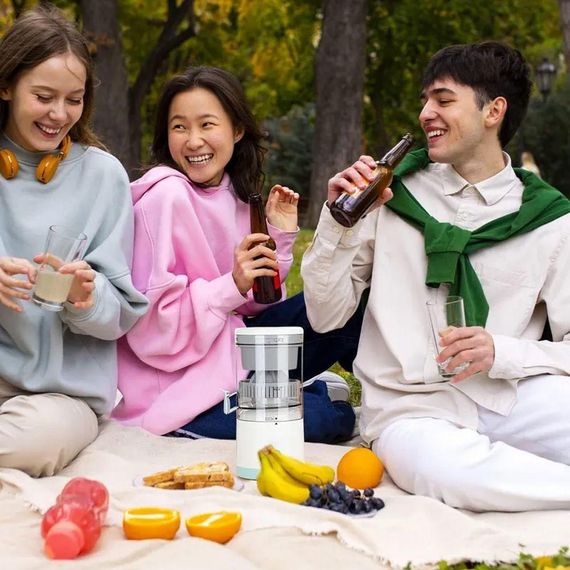 Акумуляторна соковижималка для фруктів, з USB, LY-9 / Портативна соковитискач для цитрусових | Зображення 1