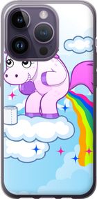 Чехол на iPhone 14 Pro Единорожка "3796u-2646-17620"