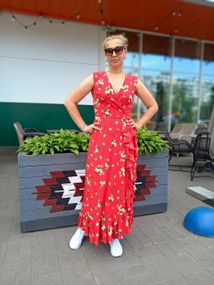 Плаття-максі на запах