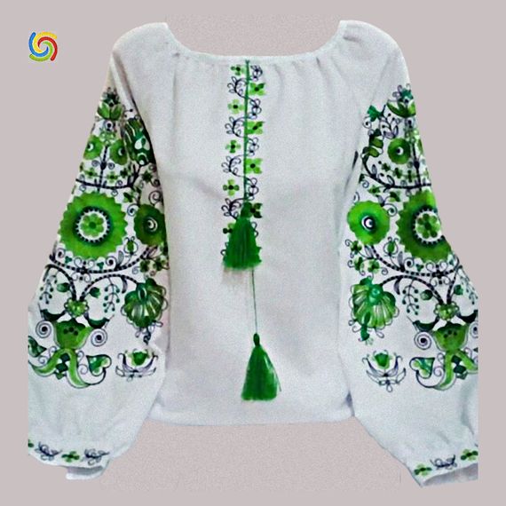 Рубашка Украинская вышиванка 025148 цвет белый размер XL