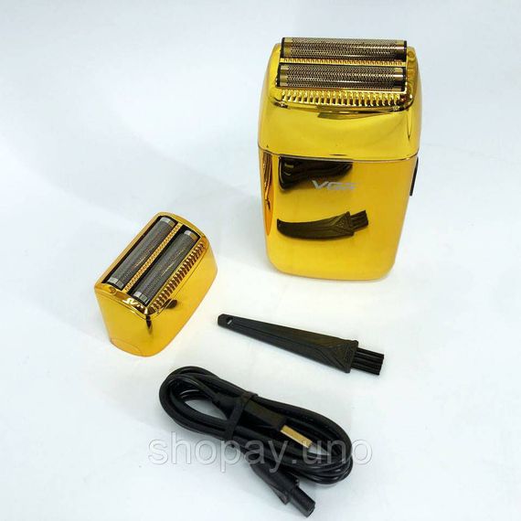 Акумуляторна бритва для гоління голови VGR V-399 GOLD, Бритва портативна акумуляторна WY-64 | Зображення 6