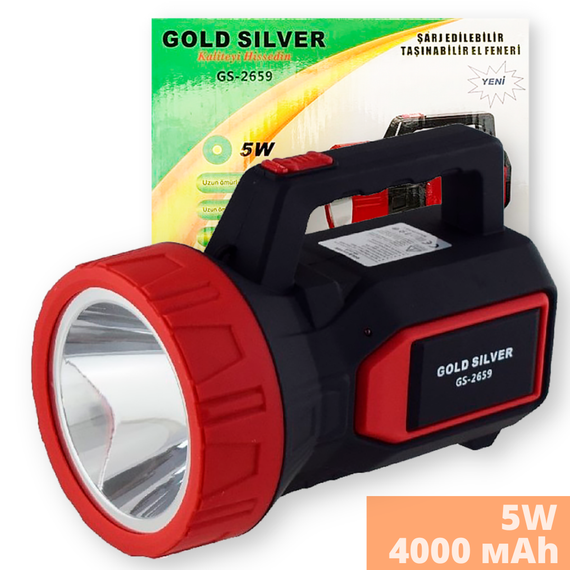 Фонарь кемпинговый аккумуляторный Gold Silver GS-2659 5W черный (GS-2659_721) | Зображення 1