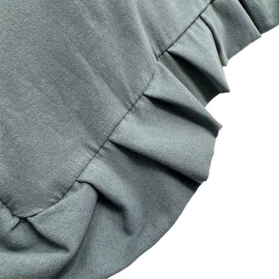 Наволочка декоративна з рюшами Stonewash Graphite SoundSleep 45х45 см | Зображення 2