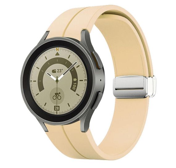 Ремешок Primolux Magnetic Silicone для часов Samsung Galaxy Watch 4/Watch 5/Watch 5 Pro - Official Pink M/L