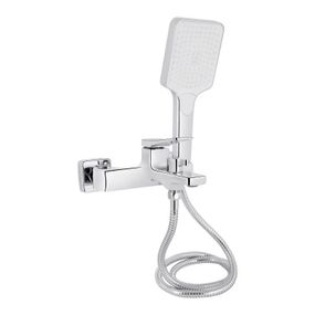 Змішувач для ванни Qtap Nando з душовим гарнітуром QTNAN259CRM48651 Chrome