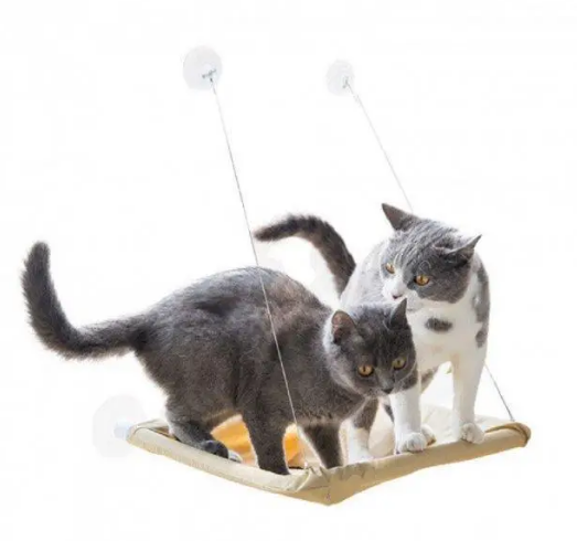 Подвесная лежанка - гамак для кошек Window Mounted Cat Bed | Зображення 4