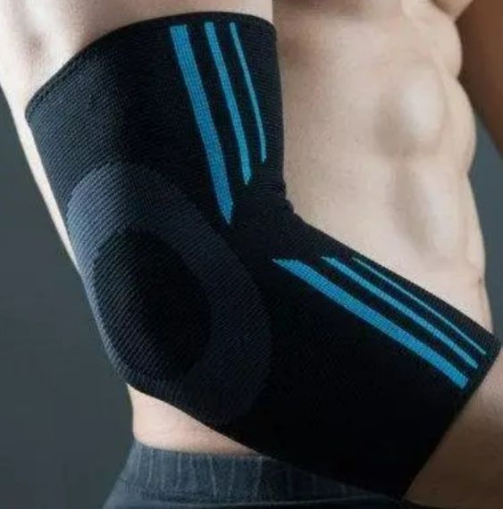 Налокітники Power System PS-6020 Elbow Support Evo Black/Blue (пара) M (PS-6020_M_Black-Blue) | Зображення 1