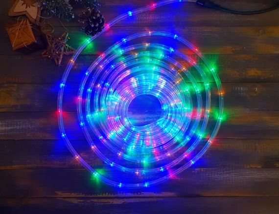 Гирлянда дюралайт уличная LED RGB 220V 4.4W SMD5050 MULTI IP44 (BY-015/4) | Зображення 4