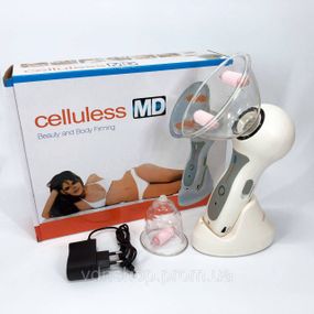 Массажер вакуумный антицеллюлитный Celluless MD NEW вакуумно-роликовый эффективный массажер Целлюлес CU-23