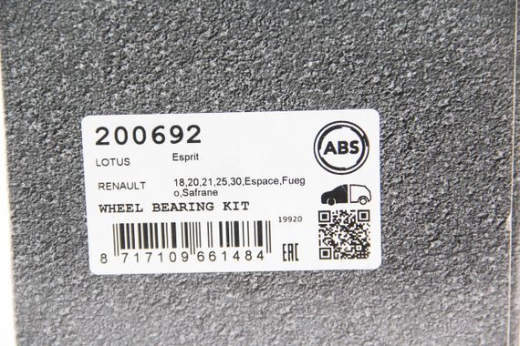 Подшипник ступицы передний Renault 18 (134)/21 (K48)/25 (B29)/Espace II 78-96, ABS (200692) | Зображення 1