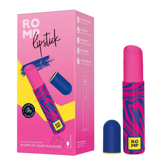 Вакуумный клиторальный стимулятор-помада Romp Lipstick, 7 уровней интенсивности | Зображення 5