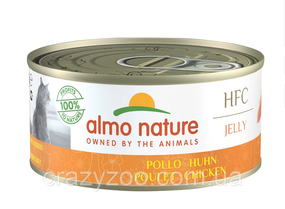 Влажный корм для котов Almo Nature HFC Jelly Chicken с курицей 150 г
