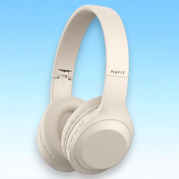 Бездротові накладні навушники HAVIT HV-H628BT Beige до 10 год роботи | Зображення 6