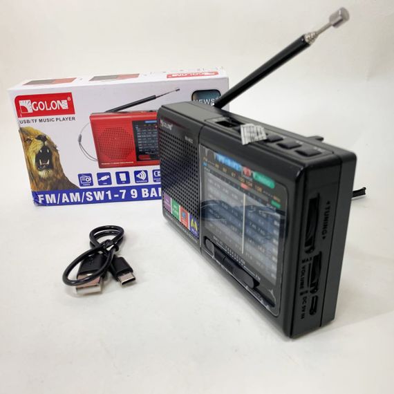 Радіоприймач від 220 MP3 USB Golon RX-6622, Переносне радіо з функцією відтворення з флешки YX-14 | Зображення 5