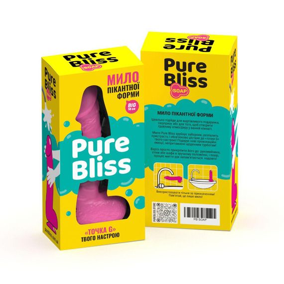 Крафтовое мыло-член с присоской Pure Bliss BIG Pink, натуральное | Зображення 6