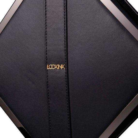 Сумка для секс-іграшок LOCKINK Mysterious Square Kink Bag, чорна, набір для бондажу в комплекті | Зображення 1