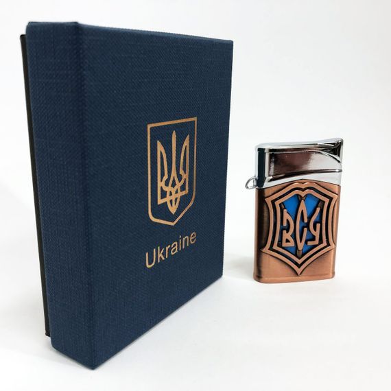 Запальничка газова ЗСУ (Подарунка, Гостро полум'я) HL-4112-4. HV-330 Колір: бронза | Зображення 2