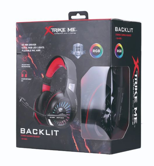 Игровые наушники XTRIKE ME GH-890 для геймеров с микрофоном и RGB подсветкой проводные | Зображення 2