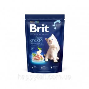Корм сухой Brit Premium by Nature Cat Kitten для котят от 1-12 месяцев с курицей 1,5 кг