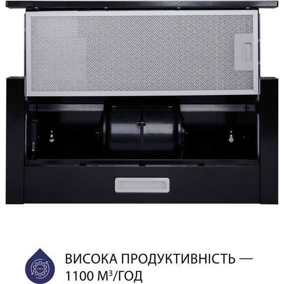 Витяжка кухонна Minola HTL 5714 BL 1100 LED | Зображення 3