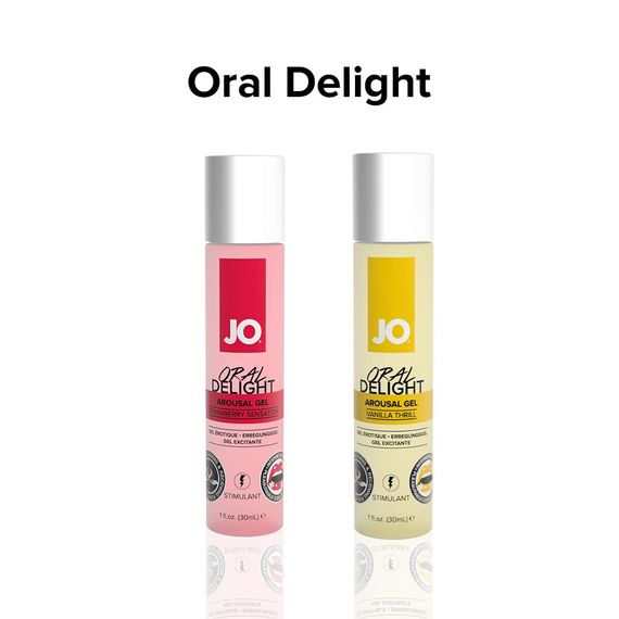 Гель для оральних пестощів JO Oral Delight — Strawberry Sensation (30 мл), ефект холод-тепло | Зображення 5
