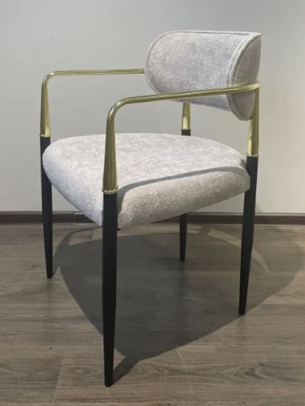 М'яке крісло на золотому каркасі Santorini (Санторіні) BEIGE B03