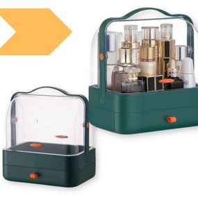 Органайзер для косметики настільний XPRO Single Drawer YM206 2 секції Зелений (MER-14968_546)