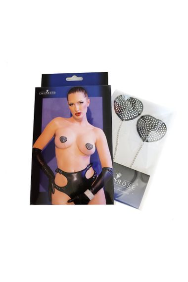 Наклейки на груди Chilirose 4662 Nipple Covers Чорні One Size | Зображення 1