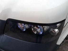 Війки (2 шт., пласт, чорні) Чорний мат для Volkswagen T5 Multivan 2003-2010рр