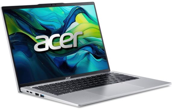 Ноутбук Acer Swift Go 14 SFG14-73 14' 2.8K OLED, Intel U7-155H, 32GB, F1TB, UMA, Lin, сріблястий (NX.KY7EU.002) | Зображення 1
