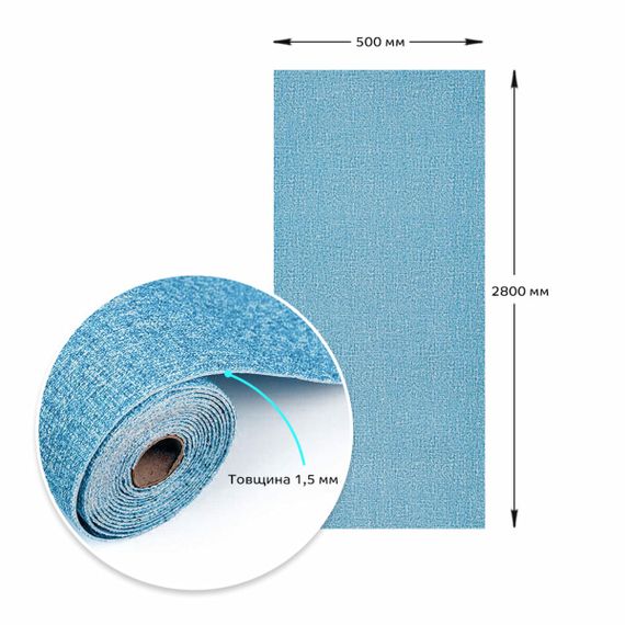 Самоклеючі шпалери 2800х500х1,5мм Блакитний з білим YM-03 BLUE WHITE SW-00001326 | Зображення 7
