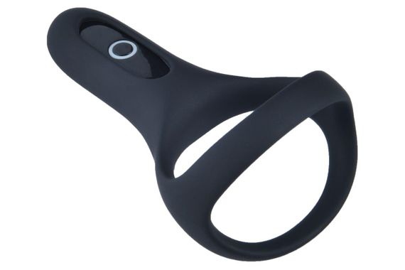 Подвійне ерекційне кільце Fun Town Rise Black, керування зі смартфона Sex Aura | Зображення 1