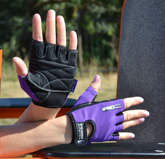 Рукавички для фітнесу Power System PS-2250 Pro Grip жіночі Purple XS | Зображення 7