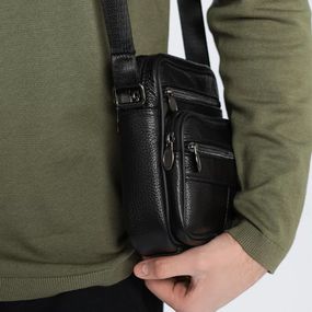 Практична чоловіча сумка слінг, Офісна сумка-месенджер, Сучасний месенджер, Сумка для документів зручна EJ-90