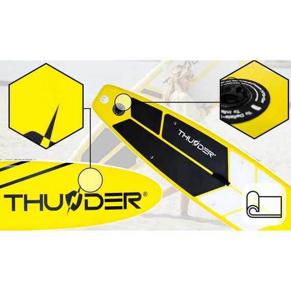 Надувна дошка SUP THUNDER Coast 320 см з веслом Yellow | Зображення 1