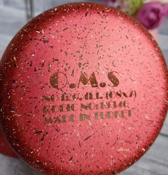 Набір турок для плити OMS. Collection 3227 з гранітним покриттям 4 предмети Червоний (Туреччина) | Зображення 4